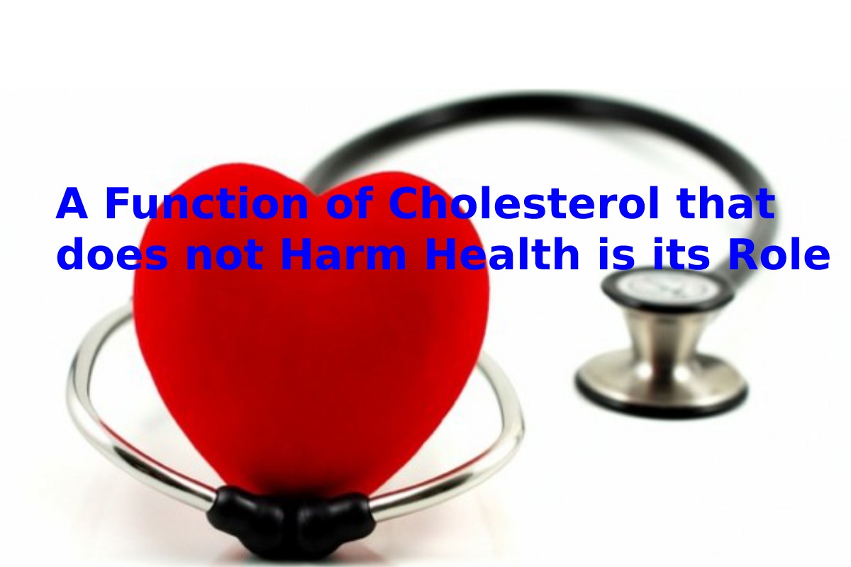 A Function of Cholesterol that does not Harm Health is its Role
