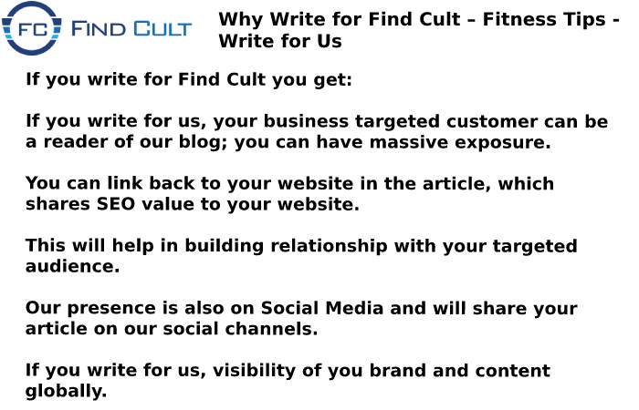 Fitness Tips Write For Us - Why Write for us