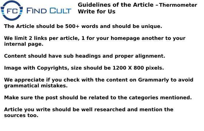 Guidelines of the article -Find cult Thermometer