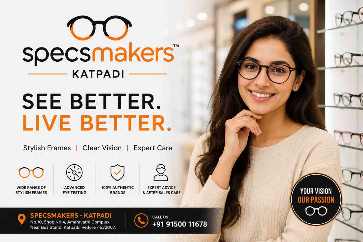 Specsmakers Katpadi store at Vaibhav Smart World, Vellore