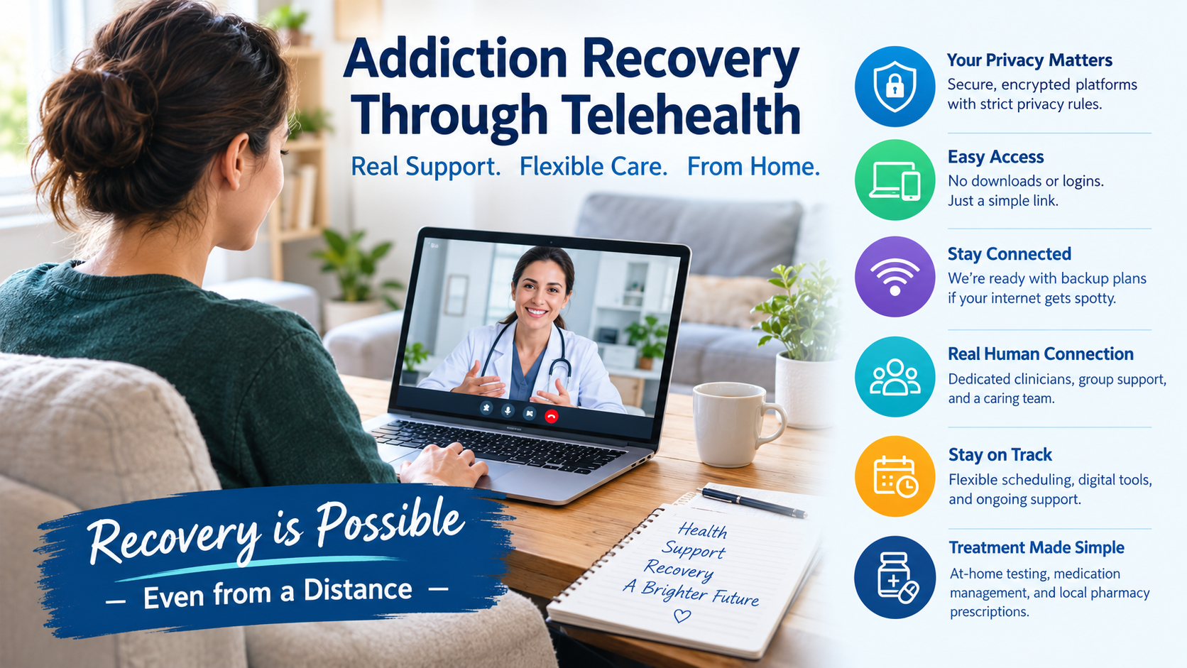 Addiction Recovery Through Telehealth